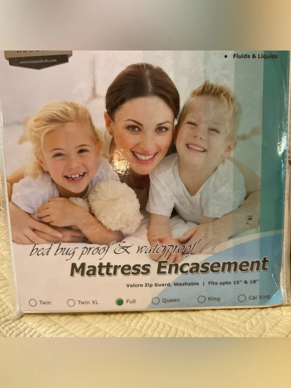 NEW SET OF UTOPIA BEDDING FULL SIZE BOX SPRING & FULL SIZE MATTRESS ENCASEMENTS